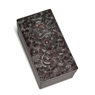 View 1 of Lot 38: A 'hongmu' ‘dragon’ box and cover, Qing dynasty, 19th century