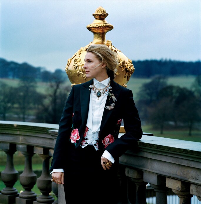Lady Burlington wearing the Devonshire Parure