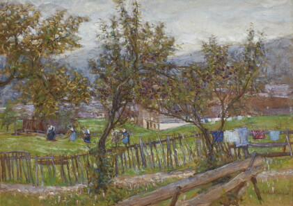 Catalog image of rackham, four landscape watercolours ("domodossola", "near vossevangen, norway"…