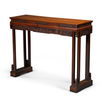 View 1 of Lot 119: A small huali table Qing dynasty, 19th century | 清十九世紀 花梨條桌