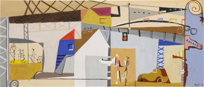 Catalog image of Untitled (Williamsburg Housing Project Mural Study)