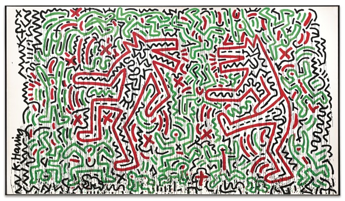 Keith Haring, Untitled (Dancing Dogs)