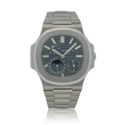 Catalog image of 'Geneva Seal' Nautilus, ref. 5712/1A-001 Stainless steel wristwatch with date, …