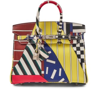 View 1 of Lot 3: Limited Edition One Two Three and Away We Go Swift Birkin 25 Palladium Hardware, 2018