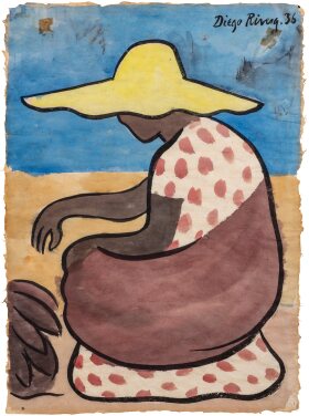 View 1 of Lot 75: Portrait de paysanne