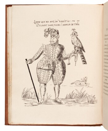 View 1 of Lot 16: James Edmund Harting | Manuscript copy of Perfect booke for kepinge of sparhawkes, 1886, with the limited edition