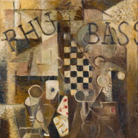 Louis Marcoussis, Nature Morte Au Damier/Rhum/Bass