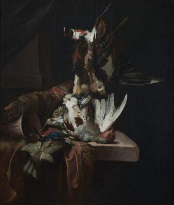 Catalog image of william gouw ferguson | still life with game, with a partridge and a kingfisher