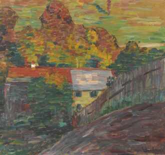 View 1 of Lot 478: Landschaft mit rotem Dach, Wasserburg (Landscape with Red Roof, Wasserburg)