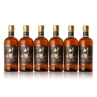 View 1 of Lot 6310: 竹鶴 Nikka Taketsuru 12 Years Old 40.0 abv NV (6 BT70)