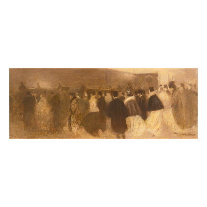 Catalog image of eugène carrière | la sortie du théâtre