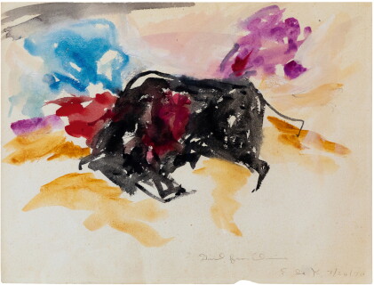 Catalog image of elaine de kooning | untitled (bull)