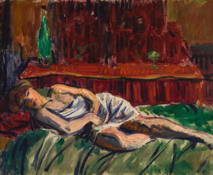 Catalog image of roderic o'conor | a figure reclining on a couch