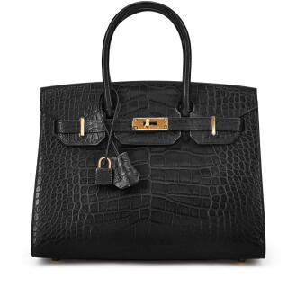 View 1 of Lot 941: Black Matte Mississippiensis Alligator Birkin 30 Sellier Gold Hardware, 2023