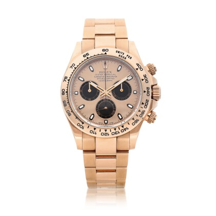 Catalog image of Cosmograph Daytona, Reference 116505 | An Everose gold chronograph wristwatch w…