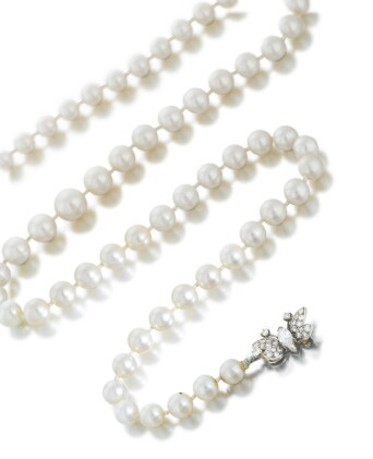 Catalog image of Cartier | Collier perles de culture et diamants | Cultured pearl and diamond necklace