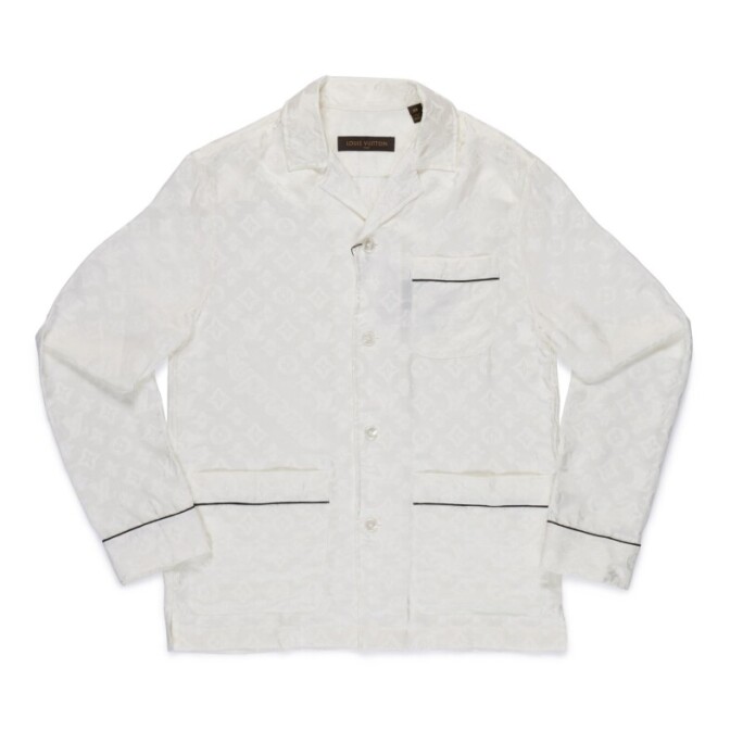 Louis Vuitton x Supreme Jacquard Silk Pajama Shirt