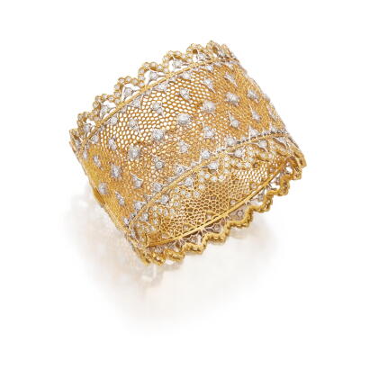 Catalog image of Gold and Diamond Cuff-Bracelet