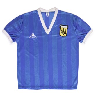 View 1 of Lot 1: Diego Maradona ‘The Hand of God’ & ‘Goal of the Century’ World Cup Match Worn Shirt