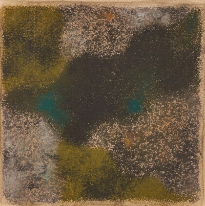 Catalog image of augusto giacometti | quadratische farbstudie mit schwarzer form