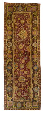 View 1 of Lot 637: An Agra Gallery Carpet, North India, circa 1860