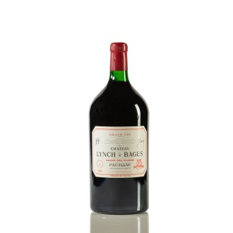 View 1 of Lot 278:  Château Lynch-Bages Hand-Signed 1980s Double Magnum Vertical (7 DM)