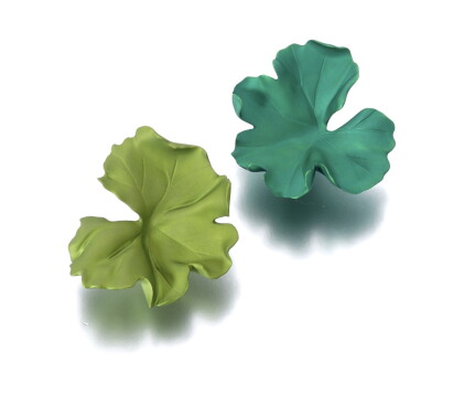 Catalog image of pair of ear clips, jar