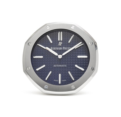 Catalog image of audemars piguet | royal oak a metal work wall clock, circa 2018