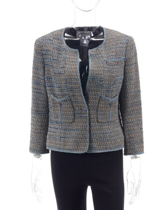 Catalog image of denim and wool tweed jacket