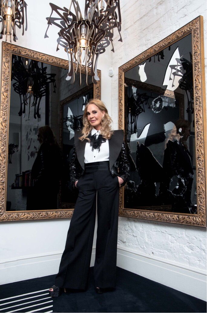 Collector Tiqui Atencio in her London home