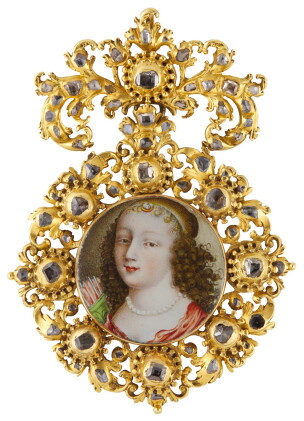 Catalog image of continental school, circa 1650 | portrait of a lady in the guise of diana, circa 1650