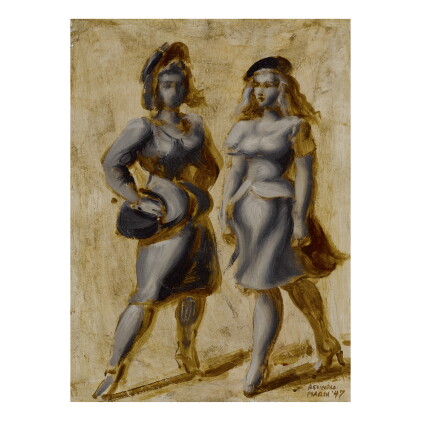 Catalog image of reginald marsh | two women (street walkers)