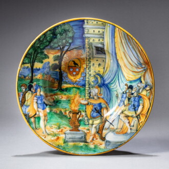 View 1 of Lot 604: Probablement atelier des Picchi, attribué à Andrea da Negroponte, Italie, Castel Durante, vers 1550-1570
