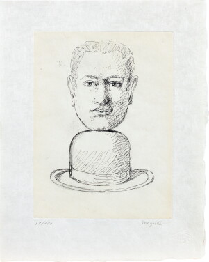 View 1 of Lot 107: Homme au Chapeau Melon, from Le Lien de Paille (Kaplan & Baum 19B)