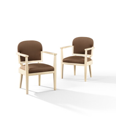 Catalog image of henry van de velde | pair of armchairs, circa 1929 [paire de fauteuils, vers 1929]