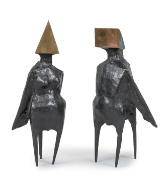 View 1 of Lot 243: Pair of Standing Figures 