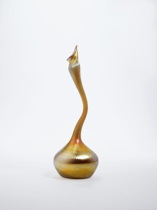 Catalog image of Tiffany Studios, "Gooseneck" Vase