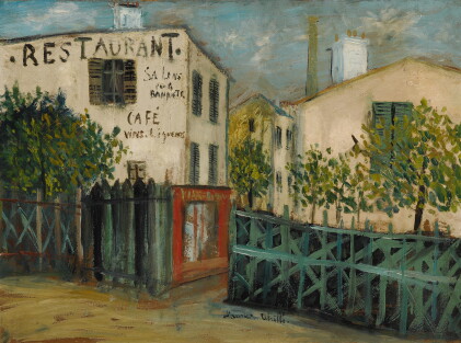 Catalog image of maurice utrillo | impasse girardon, montmartre (un coin de la butte de montmartre)