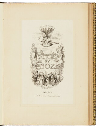 Catalog image of cruikshank, sketches by boz,1836-1837, proof impressions of etched plates
