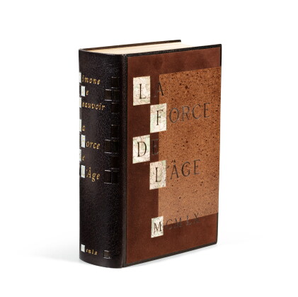 Catalog image of La Force de l'âge, 1960. Ex. sur Hollande, dans une reliure mosaïquée de P.L. Martin