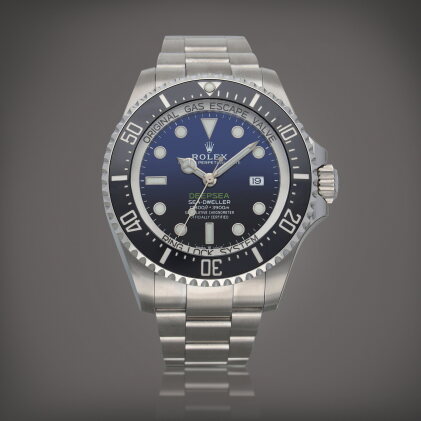 Catalog image of Sea-Dweller 'Deep-See' Reference 116660 A stainless steel wristwatch with date,…
