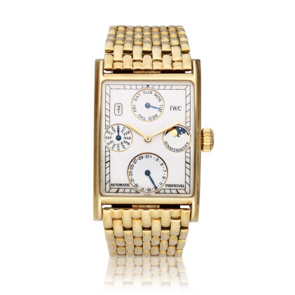 Catalog image of Reference 3545 Novecento | A yellow gold automatic bracelet watch with perpetua…