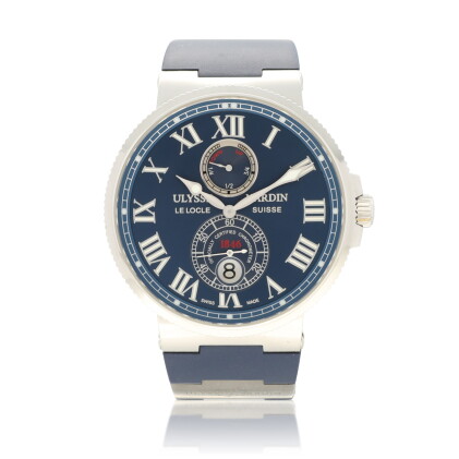 Catalog image of Ulysse Nardin | Marine Chronometer, Reference 263-67, A stainless steel wristwa…