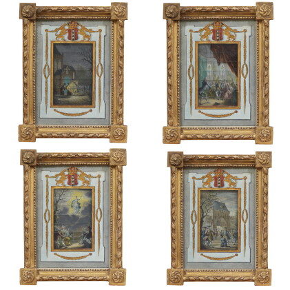 Catalog image of Cadre à système, dit "changementskastje", vers 1781 Frame with a mechanism, cal…