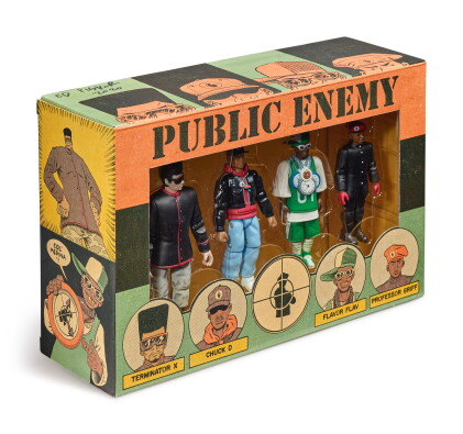 Catalog image of ed piskor | original artwork & designs for public enemy action figures, w/ orig…