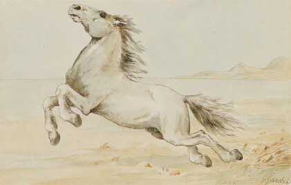 Catalog image of Horse Rearing in a Landscape