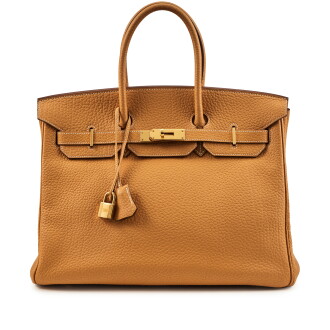 View 1 of Lot 125: Natural Sable Fjord Birkin 35 Gold Hardware, 2007