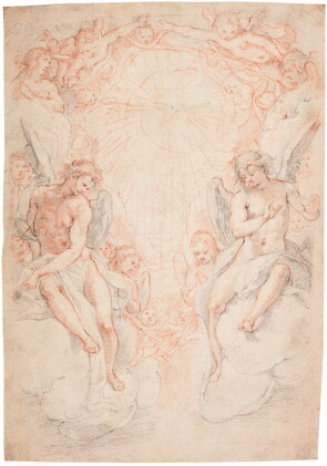 Catalog image of federico zuccaro | the holy ghost encircled by angels