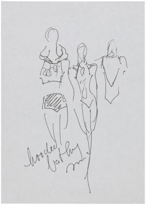 Catalog image of An original sketch for fashion | Croquis de mode original