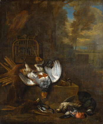 Catalog image of bernaert de bridt | a pair of hunting still lifes: with a dead pheasant and son…
